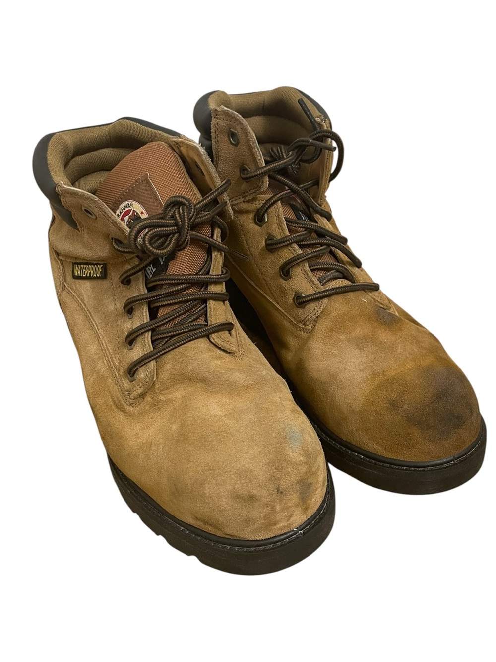 Brahma Steel Toe Waterproof Work Boots Brown Leather Men’s Size 12